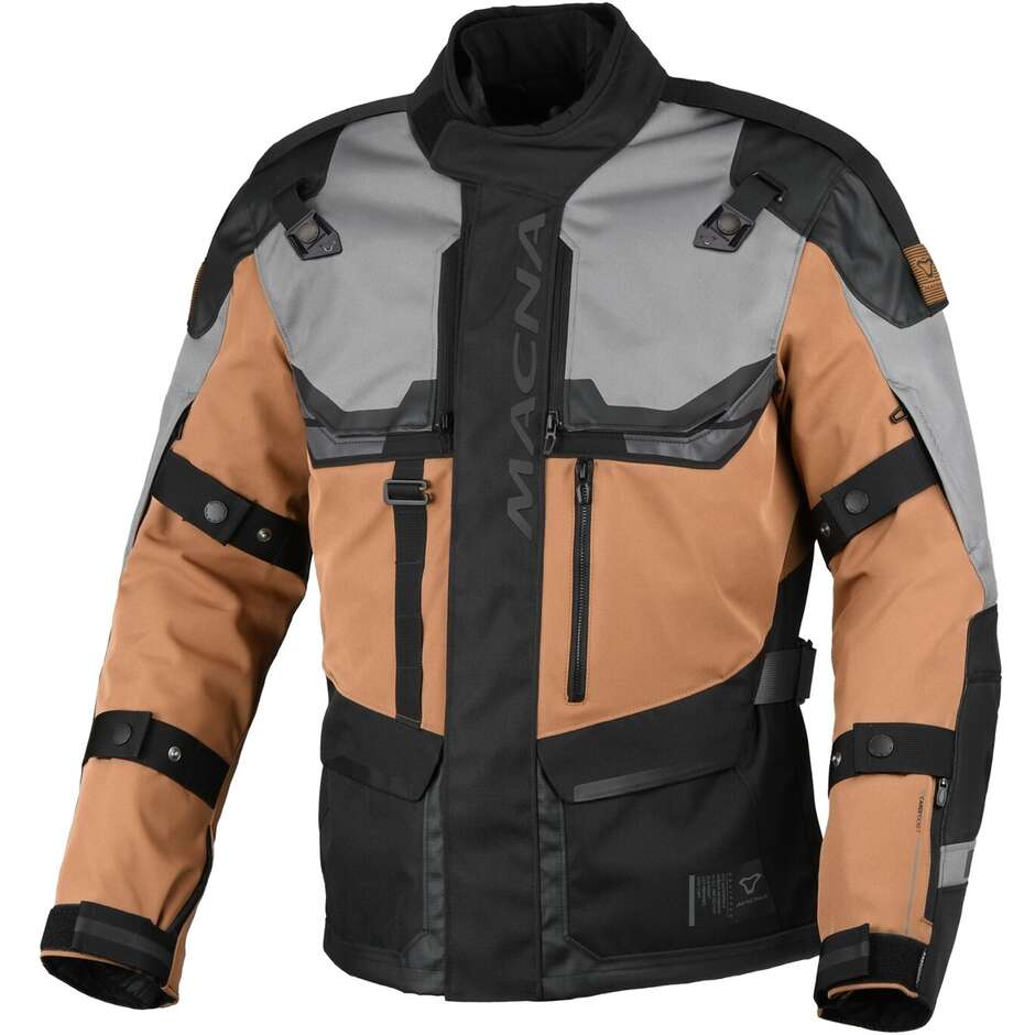 Giacca Moto Touros Marrone Grigio Nero taglia 3XL