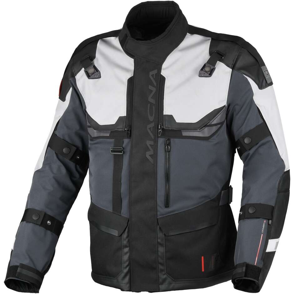 Giacca Moto Touros Nero Grigio Grigio taglia L