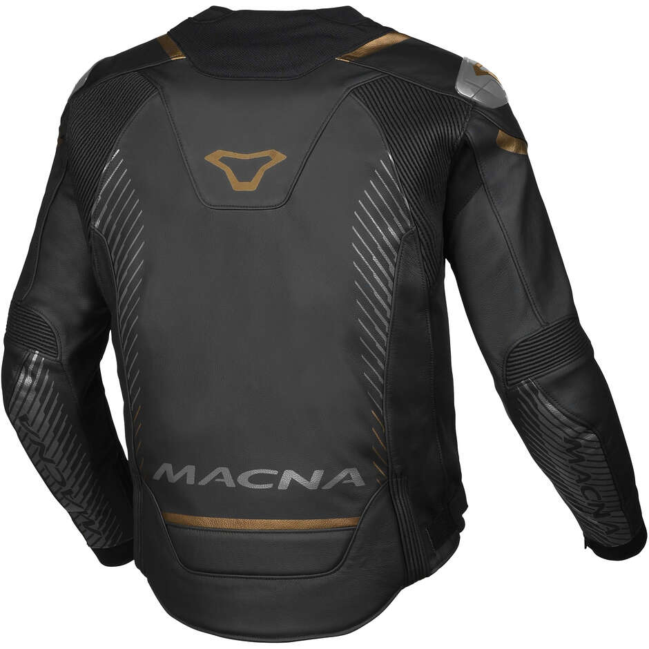 Giacca Moto Macna Tronniq Nero gold