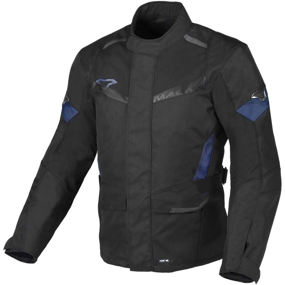Giacca Moto Vaulture Nero Blu taglia L