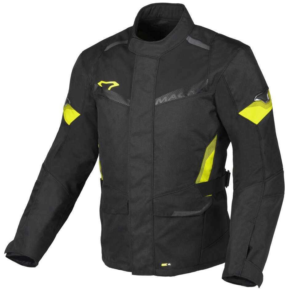 Giacca Moto Vaulture Nero fluo Giallo taglia L