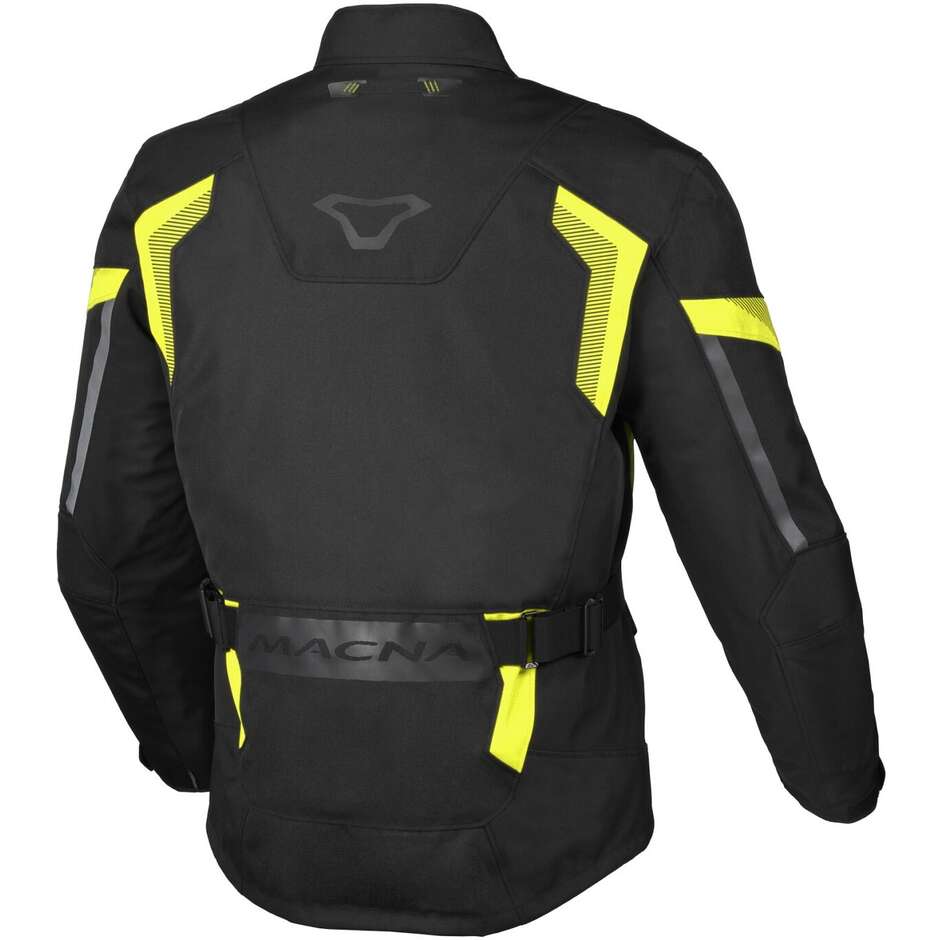 Giacca Moto Macna Vaulture Nero fluo Giallo