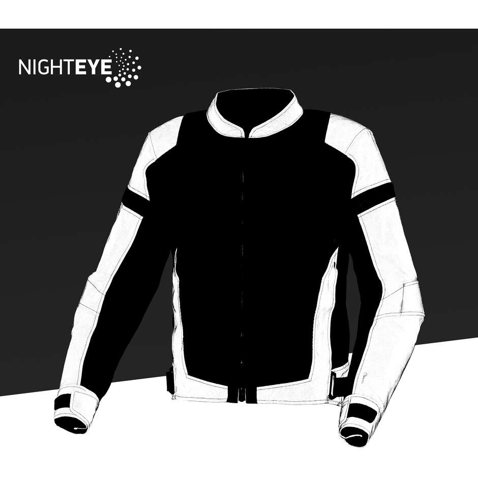 Giacca Moto Macna Velotura night eye Nero night eye