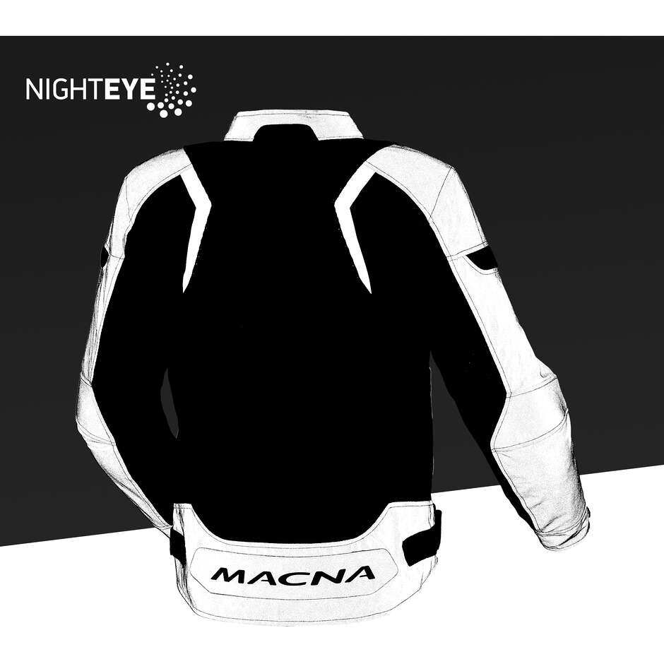 Giacca Moto Macna Velotura night eye Nero night eye