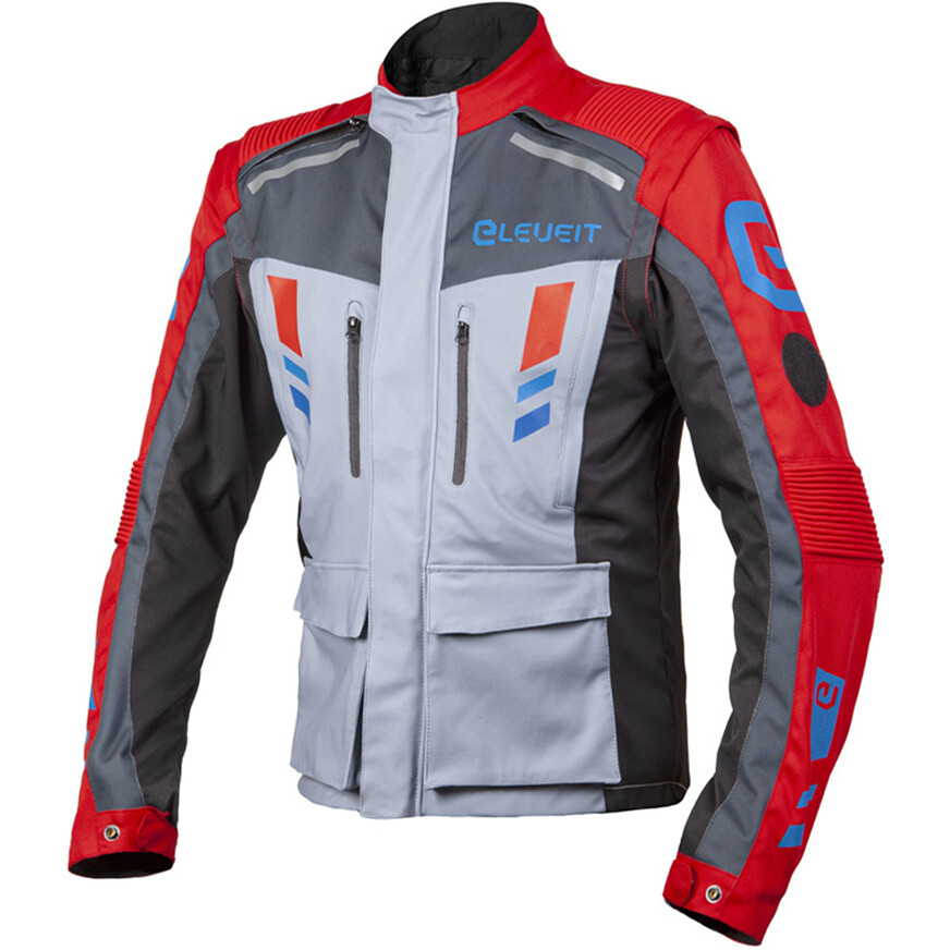 Giacca Moto Off-Road MUD MAXI JACKET Grigio Rosso taglia S
