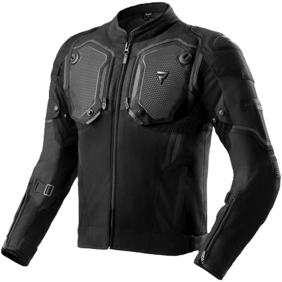 Giacca Moto Rebelhorn In Tessuto BORG II Nero