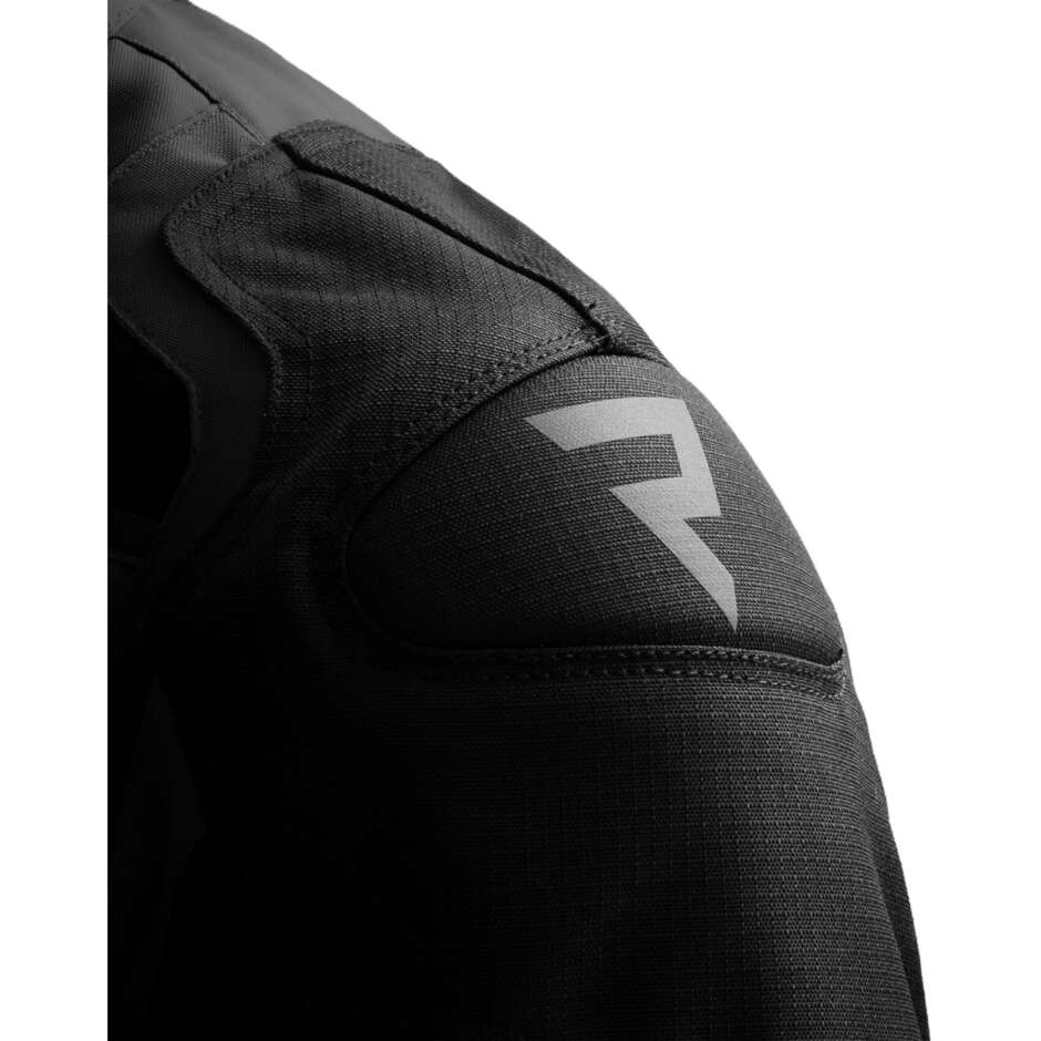 Giacca Moto Rebelhorn In Tessuto BORG II Nero