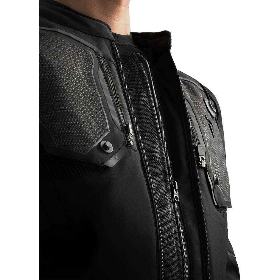 Giacca Moto Rebelhorn In Tessuto BORG II Nero
