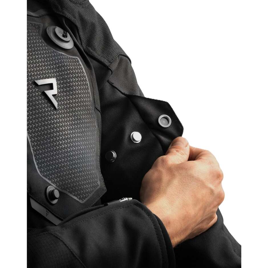 Giacca Moto Rebelhorn In Tessuto BORG II Nero