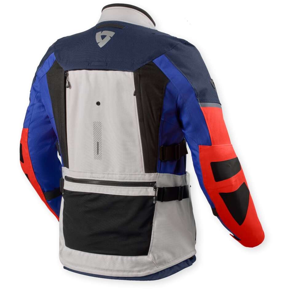Giacca Moto Rev'it Sand 5 H2O Argento Blu