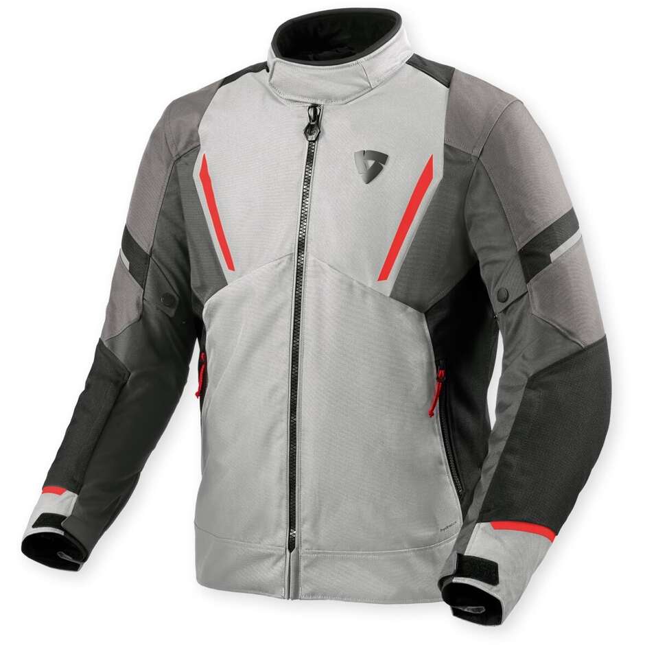 Giacca Moto Rev'it Undulate H2O Grigio argento