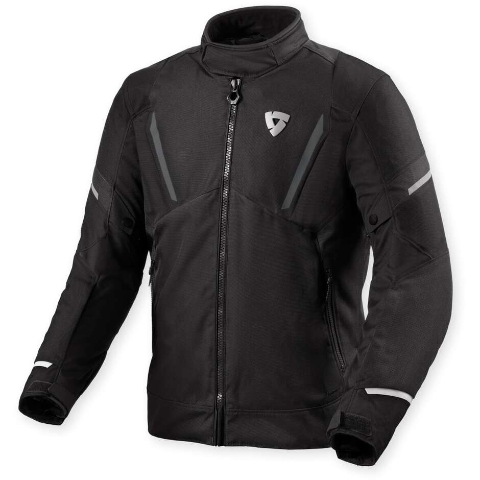 Giacca Moto Rev'it Undulate H2O Nero Bianco