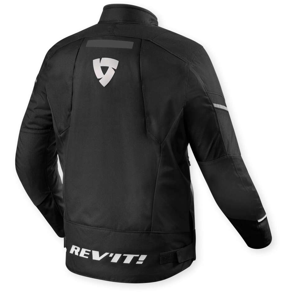 Giacca Moto Rev'it Undulate H2O Nero Bianco