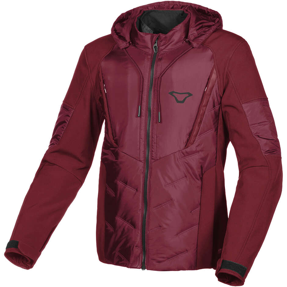 Giacca Moto SoftShell Donna Macna Cocoon Bordeaux