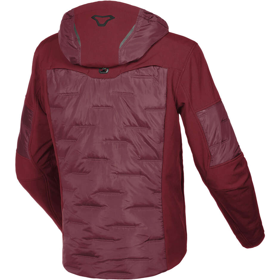 Giacca Moto SoftShell Donna Macna Cocoon Bordeaux