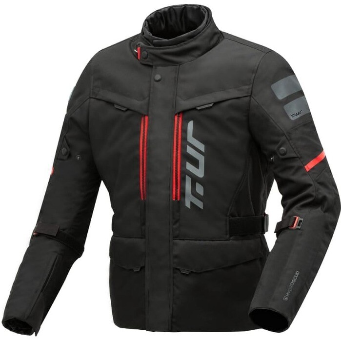 Giacca Moto T-UR CANYON HYDROSCUD® Nero Rosso taglia L