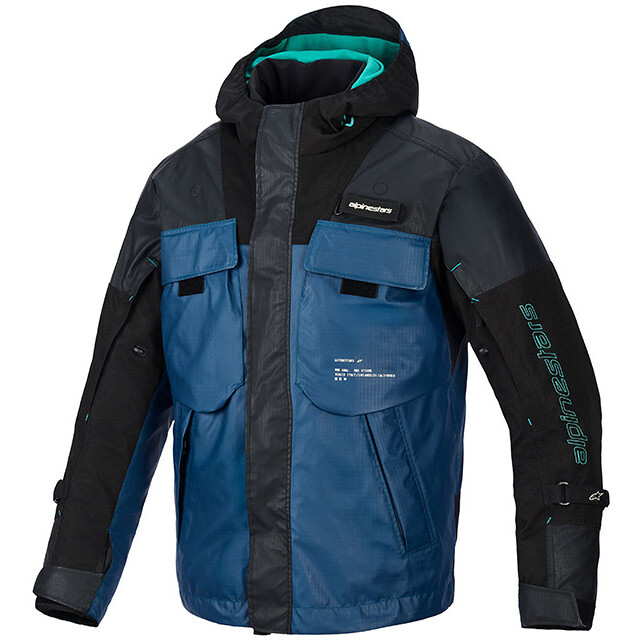 Giacca Moto Tecnica MOSPHER WP Nero Blu taglia XL