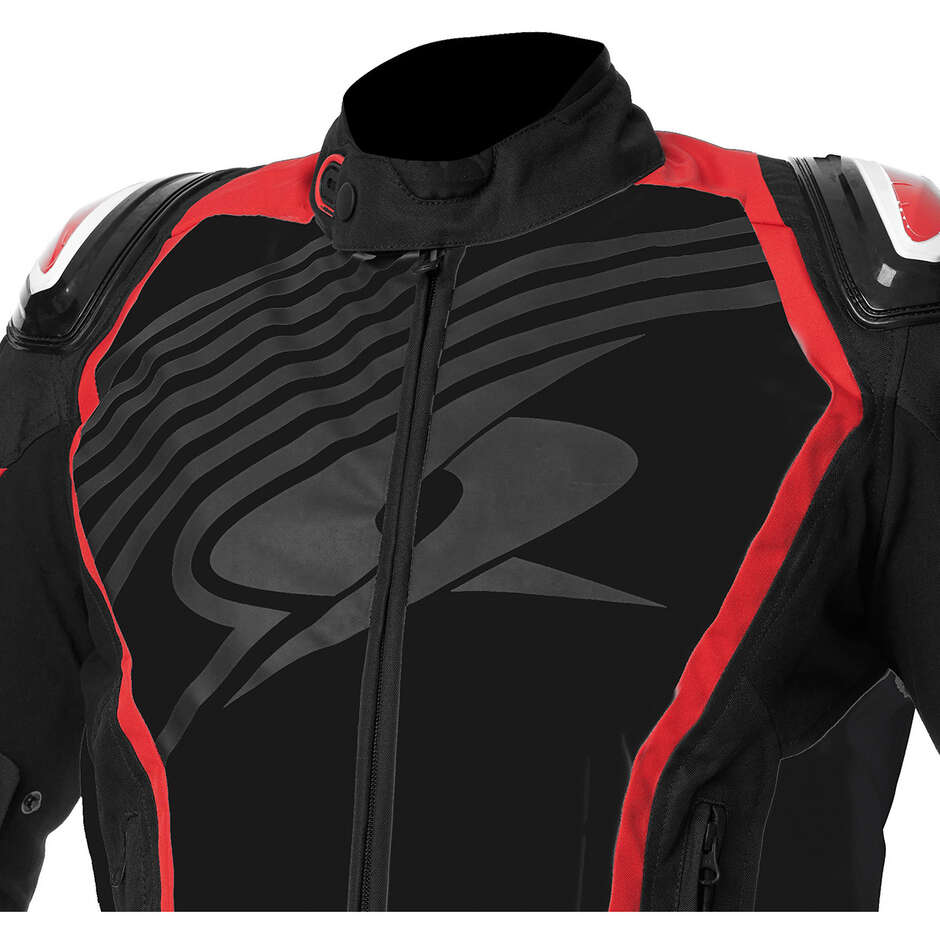 Giacca Moto Tecnica Spyke Aragon GT Dry Tecno Nero Rosso 