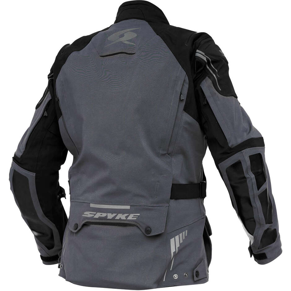 Giacca moto tecnica Spyke Artica dry Tecno Laminata Grigio Nero