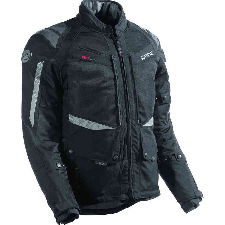 Giacca Moto Tecnica Tessuto Drakar Nero taglia 52