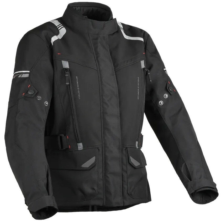 Giacca Moto Tessuto Donna Navigator Aerotex Nero taglia XS