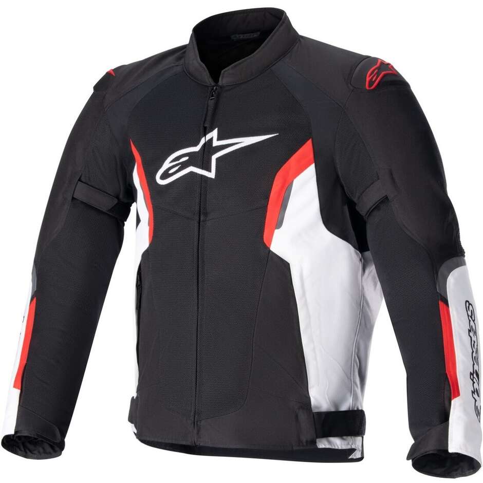 Giacca Moto Traforata Alpinestars AST V2 AIR JACKET Rosso Bianco Nero Rosso vivo
