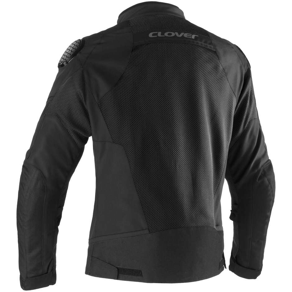 Giacca Moto Traforata Clover AIRJET 6 Nero