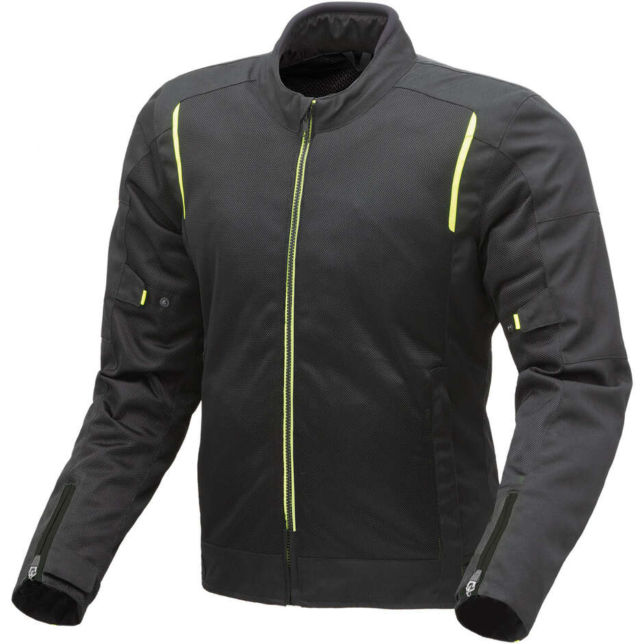 Giacca Moto Tucano Urbano 8220mf201 NETWORK 3G Nero Giallo Fluo