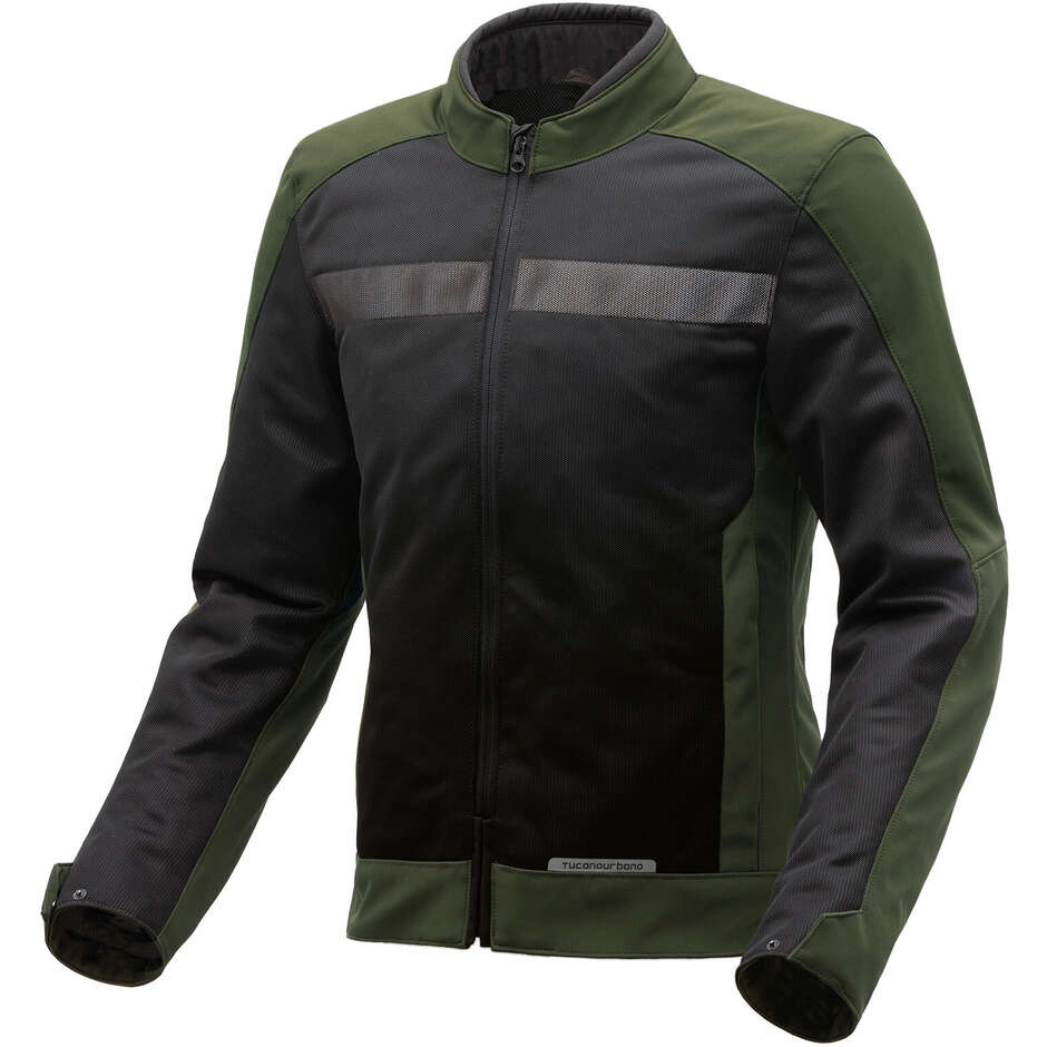 Giacca Moto Tucano Urbano Traforata 8224mf419 URBAN NETWORK Nero Salvia