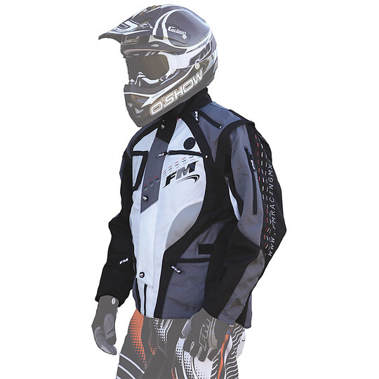 Giacca Tecnica moto Cross Enduro FM Racing Enduro Hydro Jacket Nero Grigio