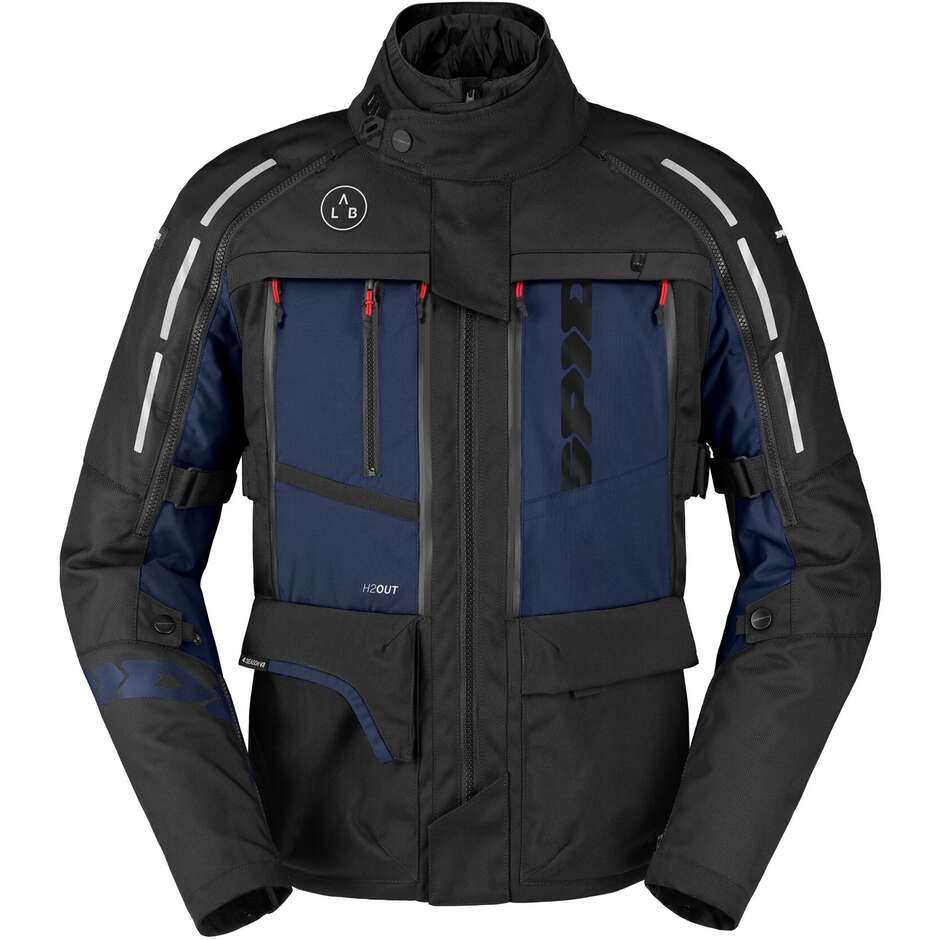 Giacche Moto Tessuto 4 SEASON V3 Nero Blu taglia S