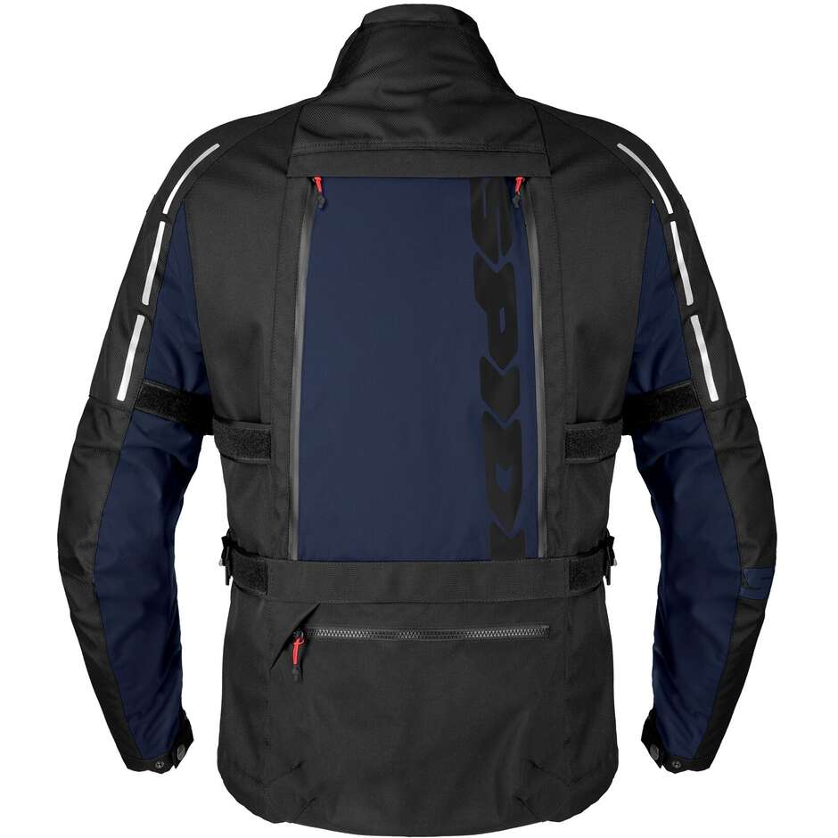 Giacche Moto Tessuto Spidi 4 SEASON V3 Nero Blu