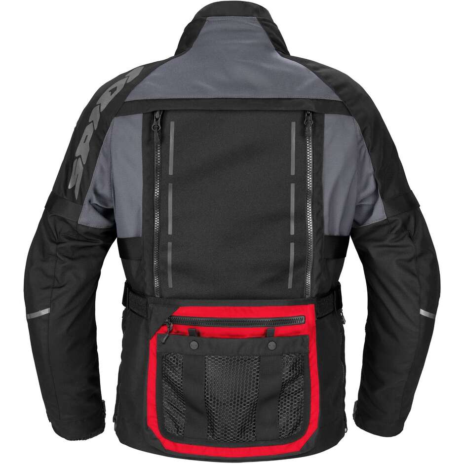 Giacche Moto Tessuto Spidi HARD TRACK 3 Rosso