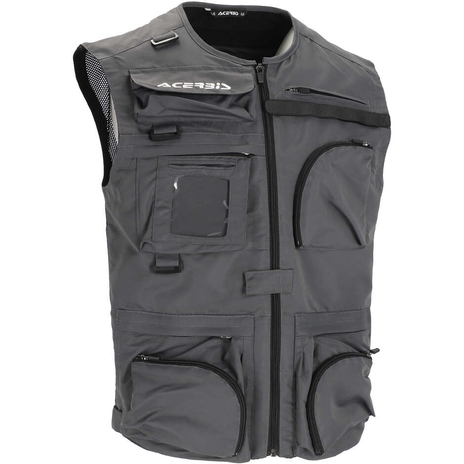 Gilet Acerbis PHOTOGRAPHER gris foncé