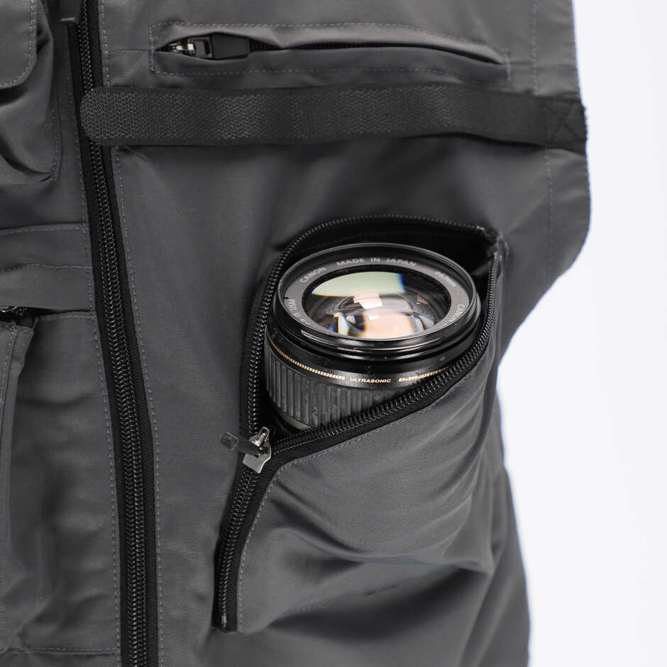 Gilet Acerbis PHOTOGRAPHER gris foncé