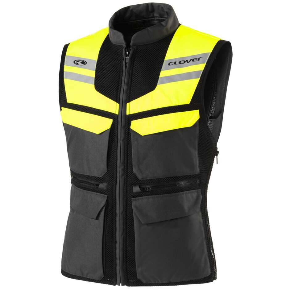 Gilet moto Clover SW 2 VEST noir jaune
