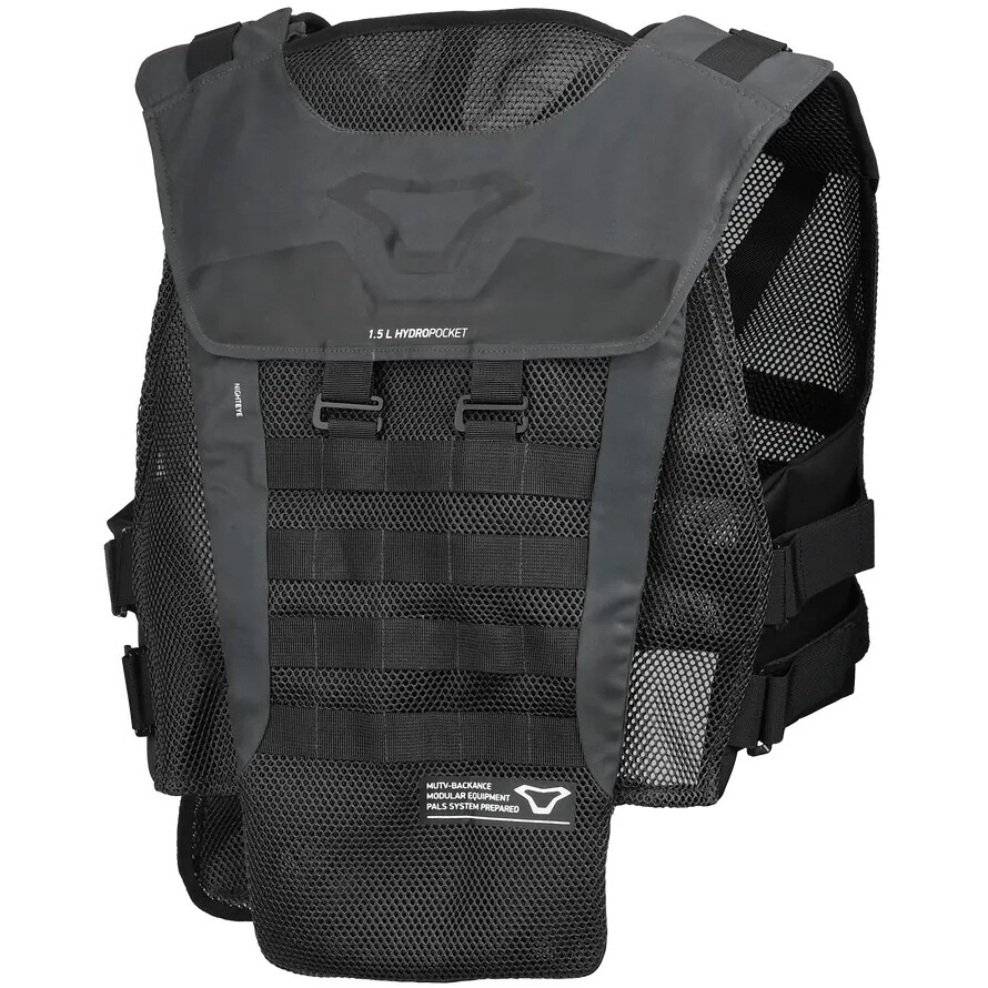 Gilet Moto Macna MUTV Backance Nero