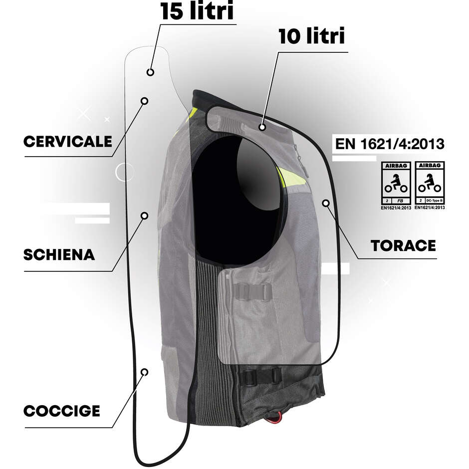 Gilet Motoairbag Mab V4.0 Airbag Nero