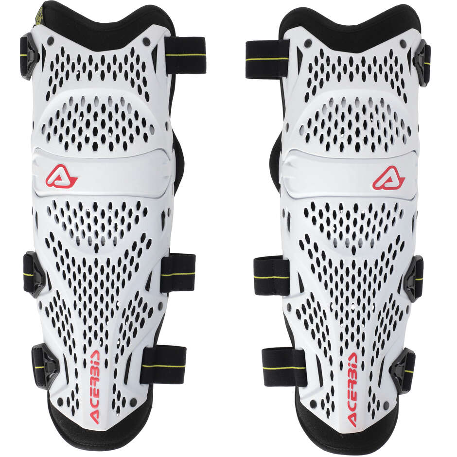 Ginocchiera Moto Cross Enduro Acerbis Impact Pro Bianco