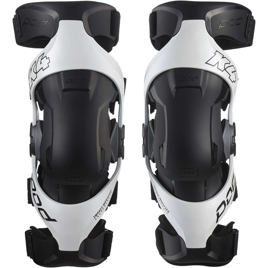 Ginocchiere Moto Tecniche Pod MX K4 V2 Bianco Nero taglia M/L