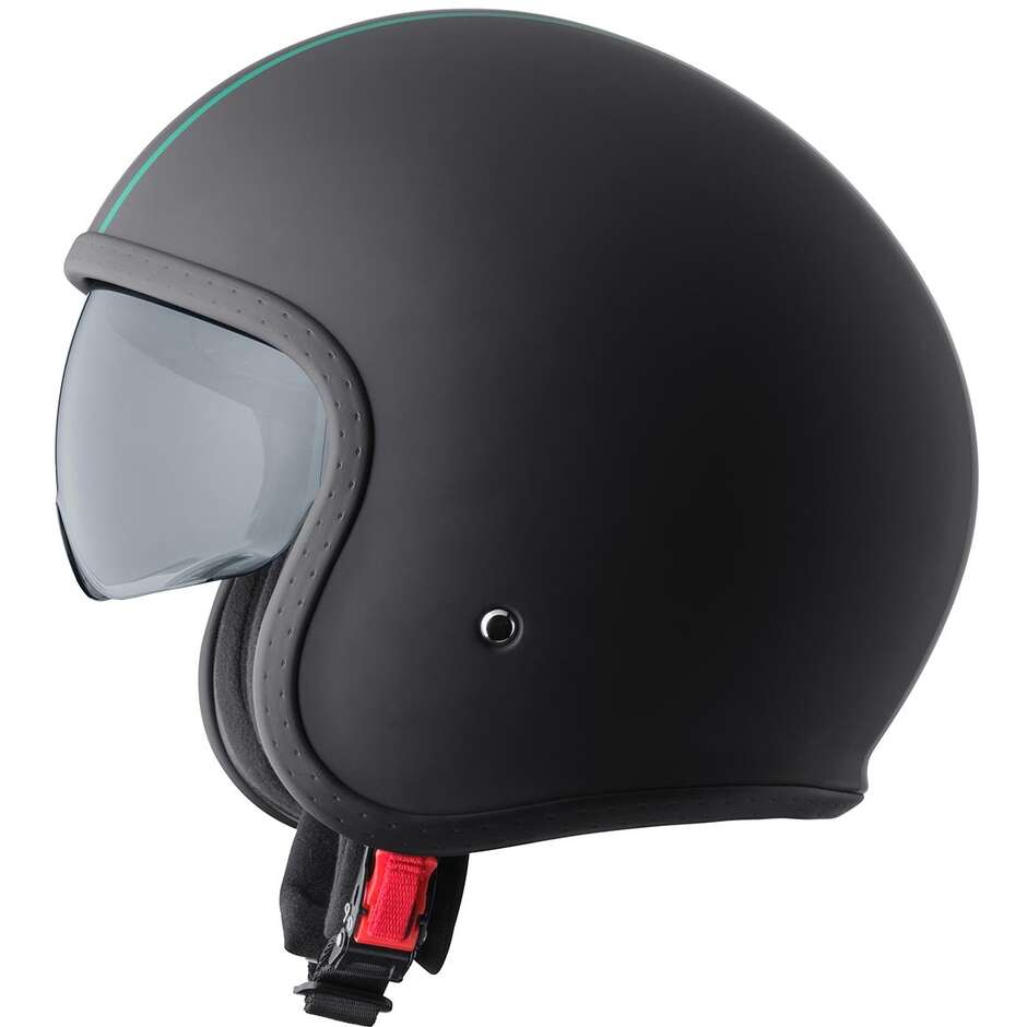 Giro in Casco Moto Jet GMS in Italia nero rosso bianco verde italia