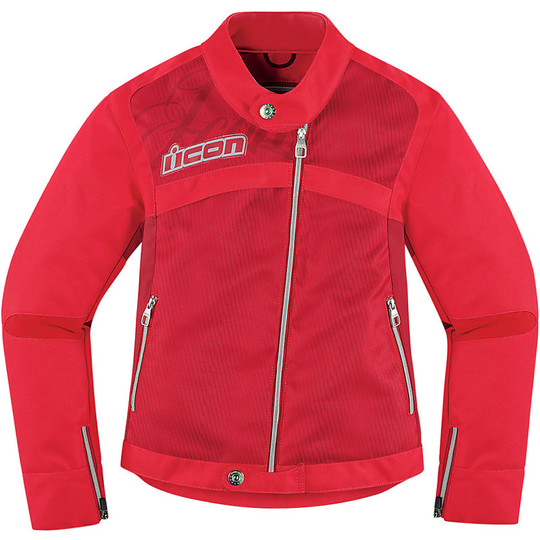 Giubboto Motorcycles Technical Icon Lady In Red Fabric Hella 2