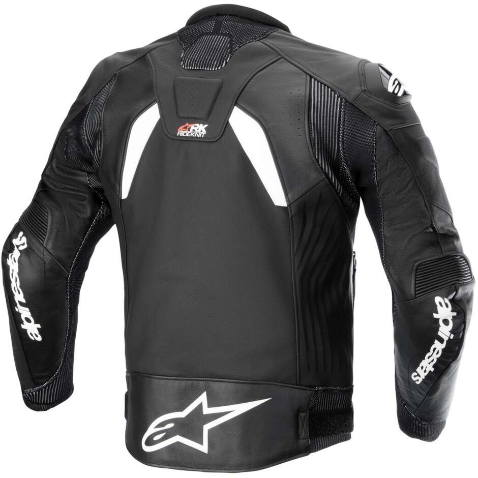 Giubbotto Moto Alpinestars GP PLUS R V4 RIDEKNIT Nero Bianco