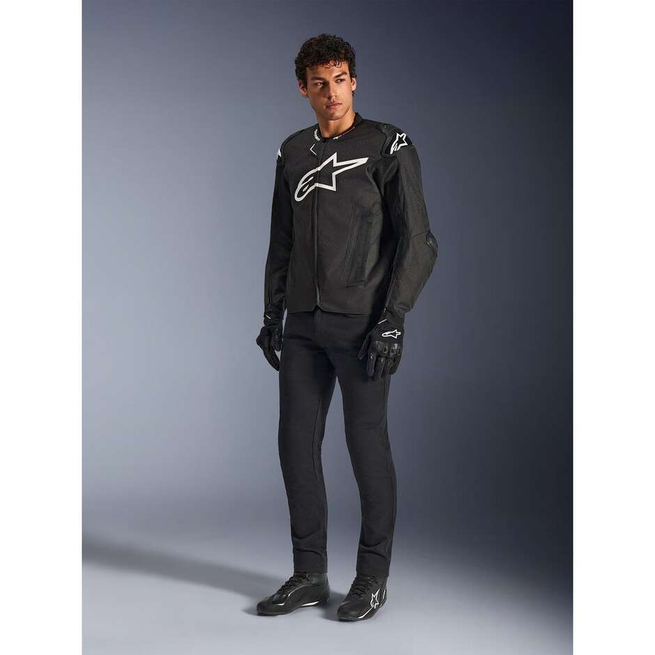 Giubbotto Moto Alpinestars T-GP AIR Nero Bianco