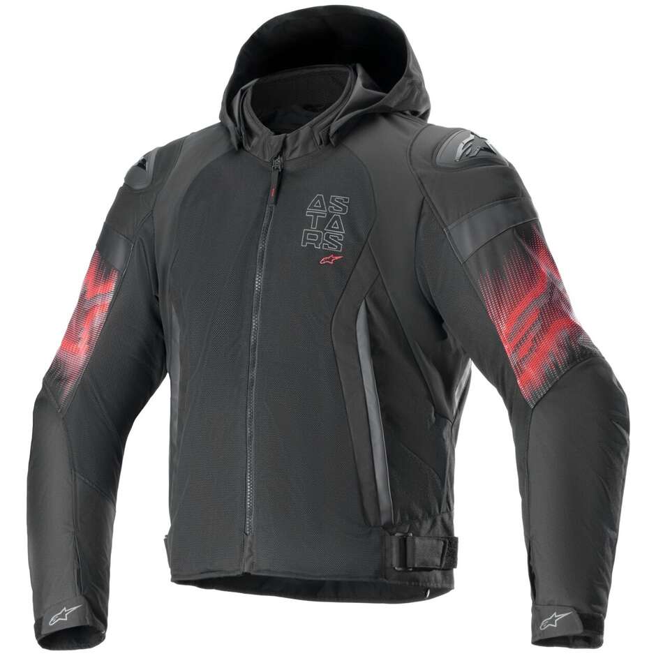 Giubbotto Moto ZACA AIR VENOM WP Nero Bright Ros taglia M