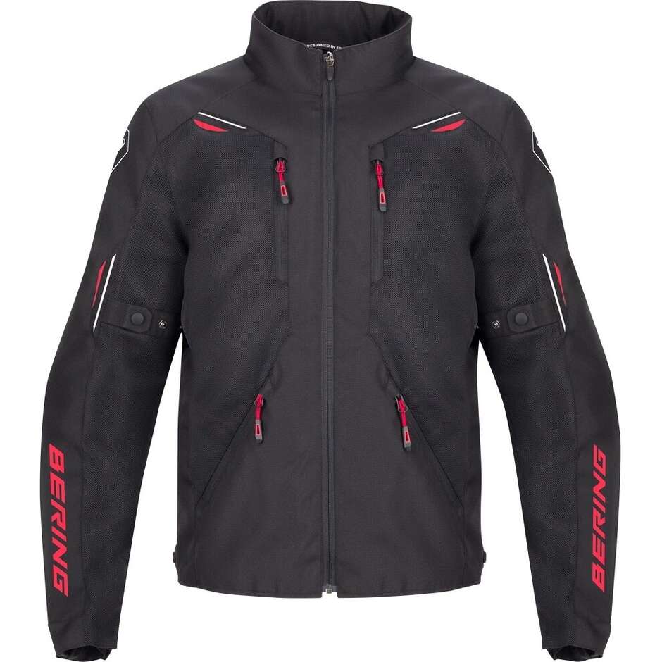 Giubbotto Moto BERING BRAZILIA Nero/Rosso