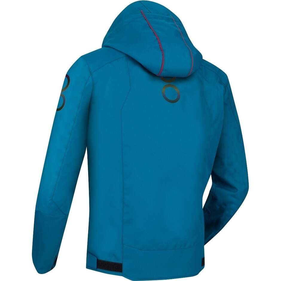 Giubbotto Moto Bering WARWICK Blu Bianco
