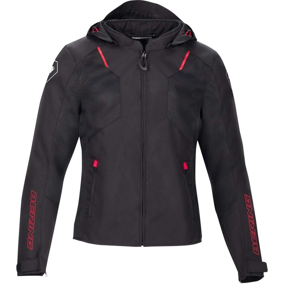 Giubbotto Moto BERING WING Nero/Rosso