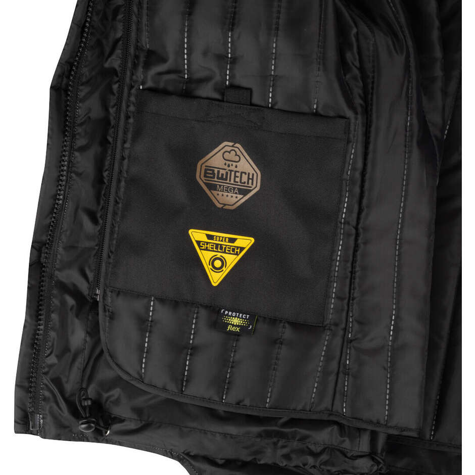 Giubbotto Moto Bering ZEPHYR Nero Grigio Giallo