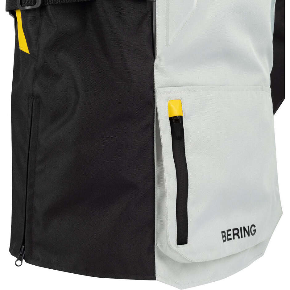 Giubbotto Moto Bering ZEPHYR Nero Grigio Giallo